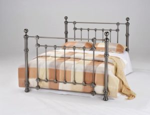 Elanor Black Nickel King Size Bed